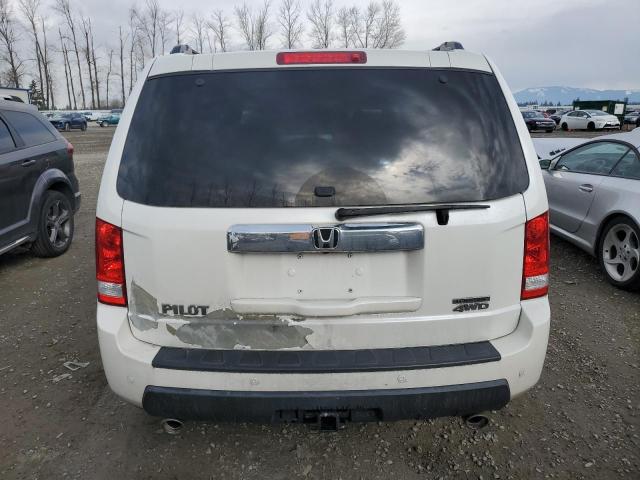 5FNYF4H96BB057707 - 2011 HONDA PILOT TOURING WHITE photo 6