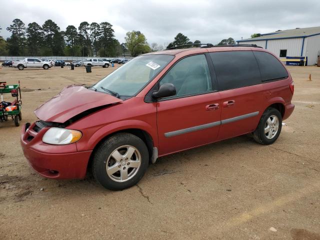 1D4GP45R36B737752 - 2006 DODGE CARAVAN SXT RED photo 1