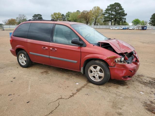 1D4GP45R36B737752 - 2006 DODGE CARAVAN SXT RED photo 4