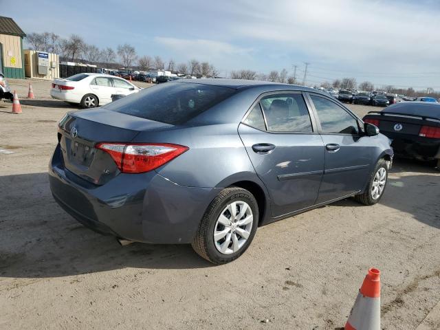 5YFBURHE4FP246789 - 2015 TOYOTA COROLLA L GRAY photo 3