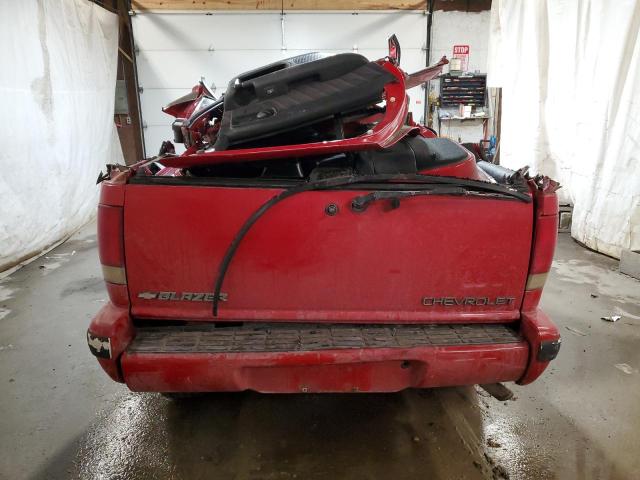 1GNDT13W8V2218270 - 1997 CHEVROLET BLAZER RED photo 6