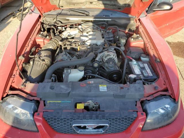 1FAFP44694F133456 - 2004 FORD MUSTANG RED photo 11