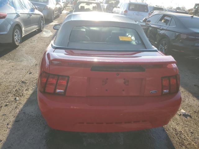 1FAFP44694F133456 - 2004 FORD MUSTANG RED photo 6