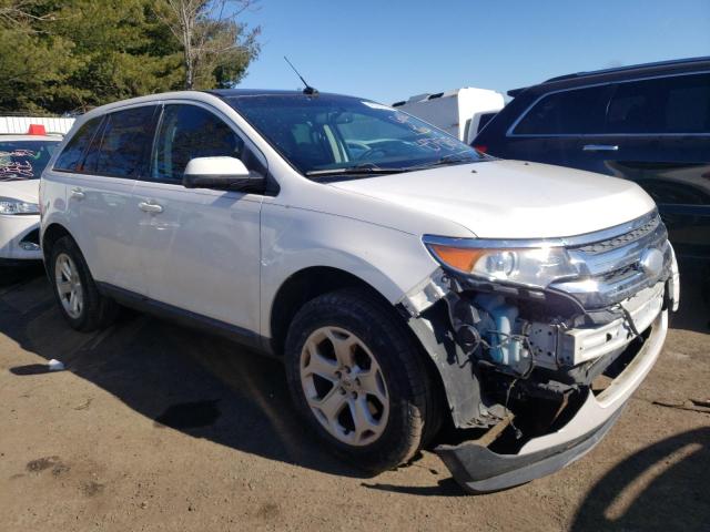 2FMDK4JCXDBB49141 - 2013 FORD EDGE SEL WHITE photo 4