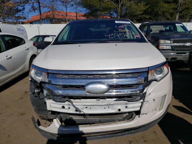 2FMDK4JCXDBB49141 - 2013 FORD EDGE SEL WHITE photo 5