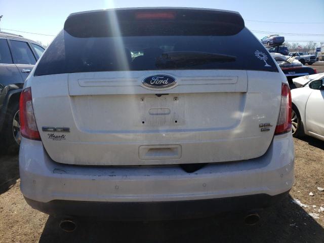 2FMDK4JCXDBB49141 - 2013 FORD EDGE SEL WHITE photo 6