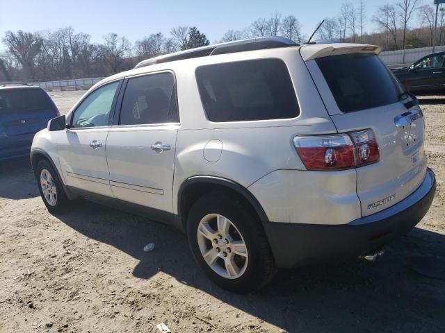 1GKER33D79J127240 - 2009 GMC ACADIA SLT-2 WHITE photo 2