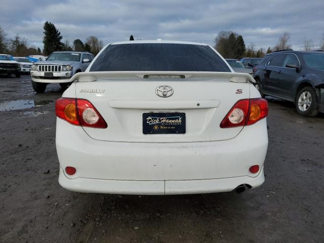 1NXBU40E99Z010317 - 2009 TOYOTA COROLLA BASE WHITE photo 6