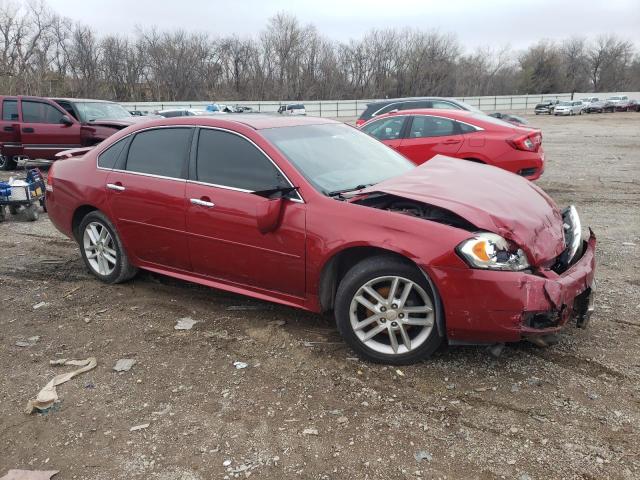 2G1WC5E3XE1165009 - 2014 CHEVROLET IMPALA LIM LTZ RED photo 4