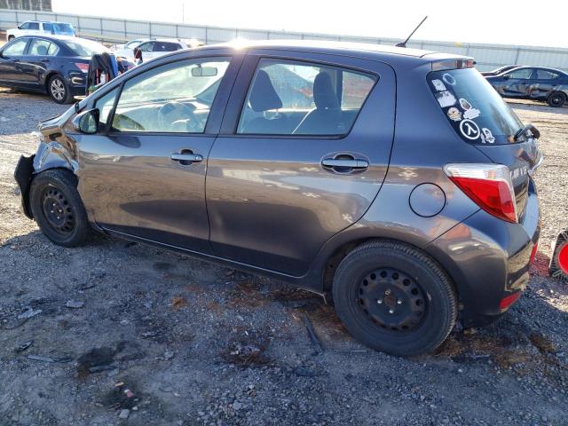 JTDKTUD30DD554228 - 2013 TOYOTA YARIS GRAY photo 2