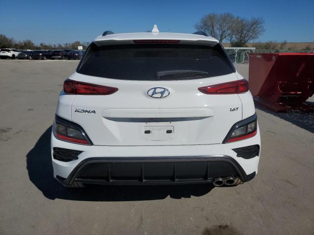 KM8K33A36NU793942 - 2022 HYUNDAI KONA N LINE WHITE photo 6