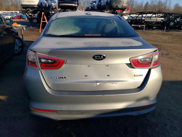 KNAGM4AD7F5083141 - 2015 KIA OPTIMA HYBRID SILVER photo 6