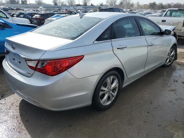 5NPEC4ACXBH030321 - 2011 HYUNDAI SONATA SE SILVER photo 3