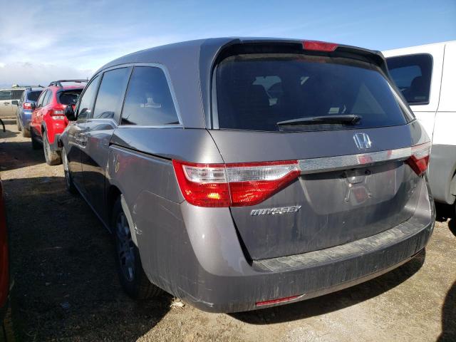 5FNRL5H48DB038425 - 2013 HONDA ODYSSEY EX GRAY photo 2