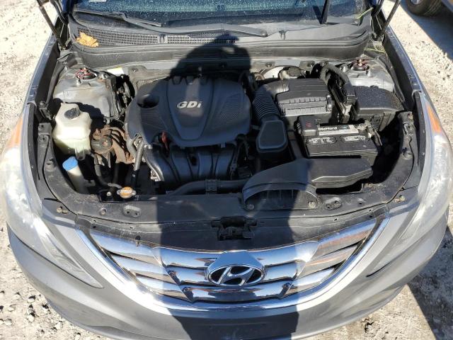 5NPEC4ACXDH698512 - 2013 HYUNDAI SONATA SE GRAY photo 11