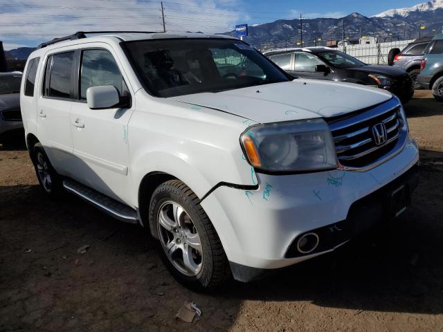 5FNYF3H56DB041677 - 2013 HONDA PILOT EXL WHITE photo 4