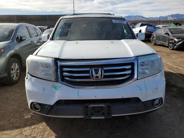 5FNYF3H56DB041677 - 2013 HONDA PILOT EXL WHITE photo 5