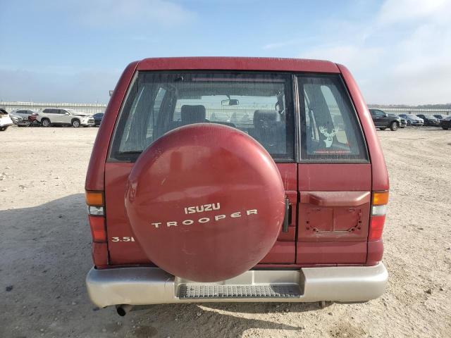 JACDJ58X3X7922243 - 1999 ISUZU TROOPER S RED photo 6