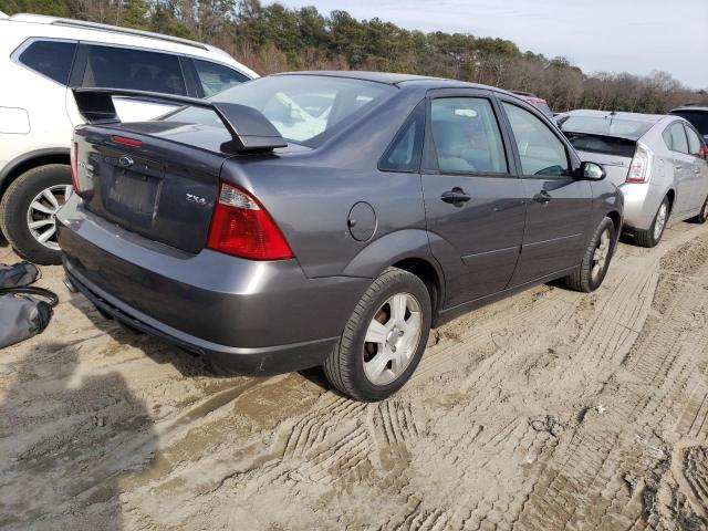 1FAHP34N96W152568 - 2006 FORD FOCUS ZX4 GRAY photo 3