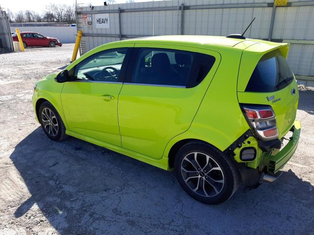 1G1JD6SB5K4113523 - 2019 CHEVROLET SONIC LT GREEN photo 2