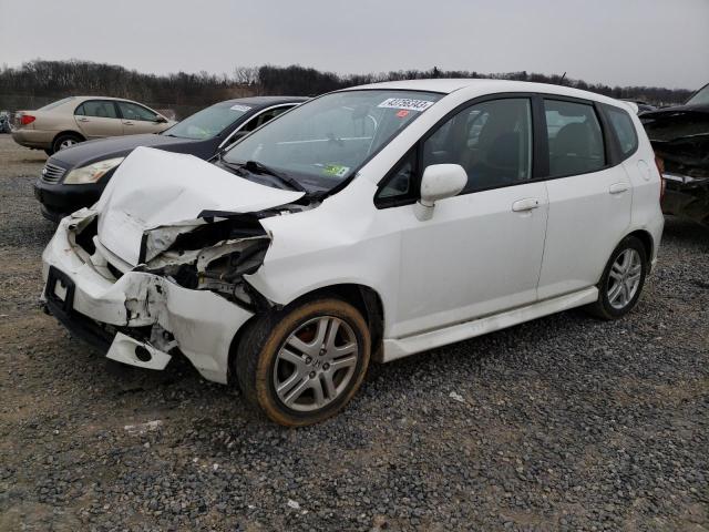 JHMGD38697S041236 - 2007 HONDA FIT S WHITE photo 1