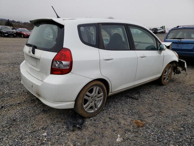 JHMGD38697S041236 - 2007 HONDA FIT S WHITE photo 3