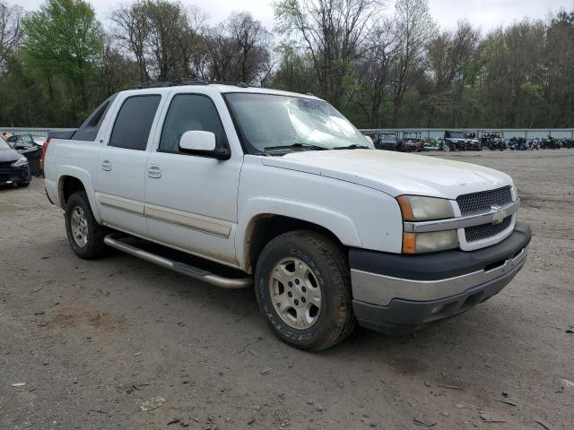 3GNEC12Z25G270842 - 2005 CHEVROLET AVALANCHE C1500 WHITE photo 4