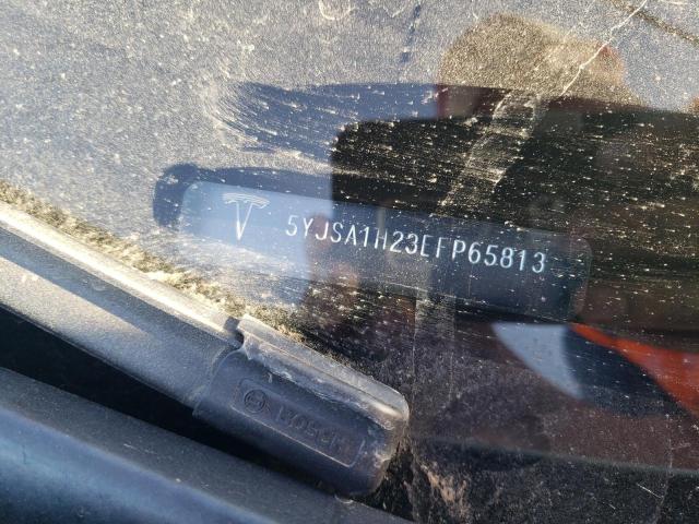 5YJSA1H23EFP65813 - 2014 TESLA MODEL S თეთრი ფოტო 12