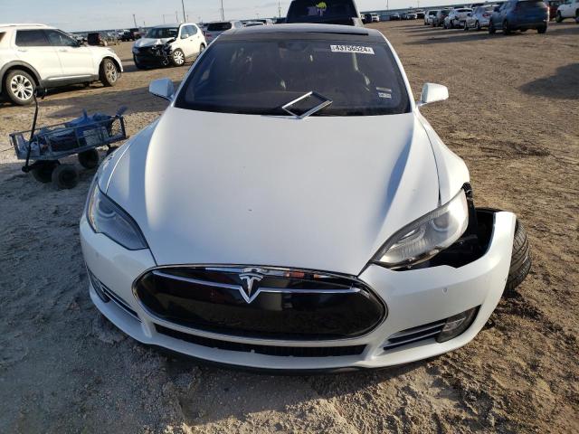 5YJSA1H23EFP65813 - 2014 TESLA MODEL S WHITE photo 5