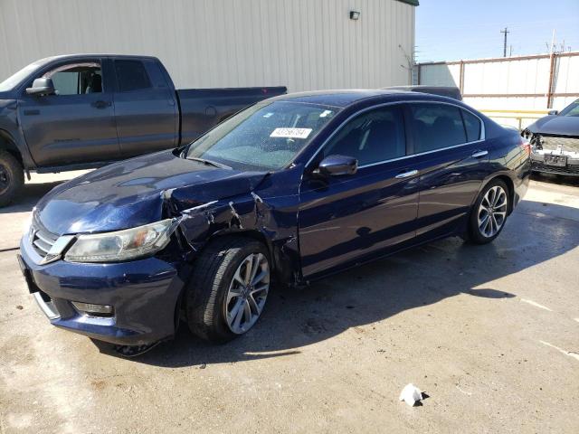 1HGCR2F54FA241193 - 2015 HONDA ACCORD SPORT BLUE photo 1