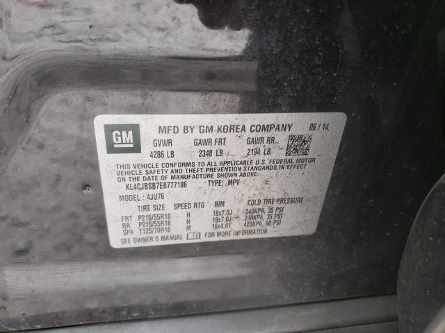 KL4CJBSB7EB777186 - 2014 BUICK ENCORE CONVENIENCE 黑色 照片 13