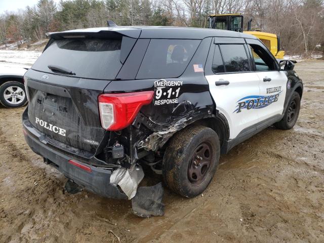 1FM5K8AW7MNA07825 - 2021 FORD EXPLORER POLICE INTERCEPTOR TWO TONE photo 3