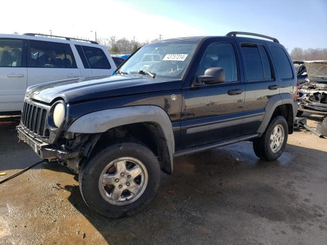 1J4GL48525W673609 - 2005 JEEP LIBERTY SPORT BLACK photo 1