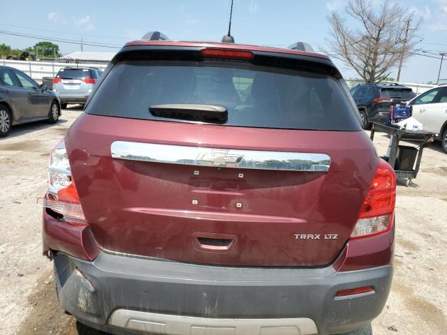 3GNCJMSB0GL164739 - 2016 CHEVROLET TRAX LTZ BURGUNDY photo 6