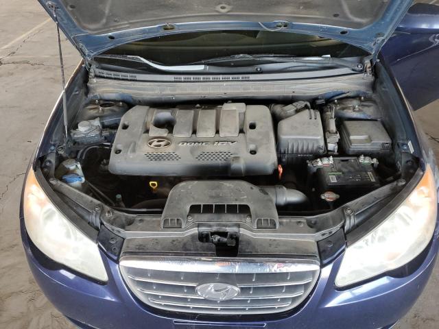 KMHDU46D17U163861 - 2007 HYUNDAI ELANTRA GLS BLUE photo 11