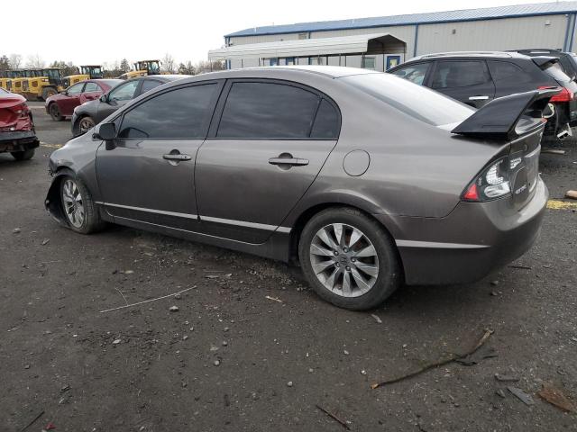 2HGFA1F9XAH530610 - 2010 HONDA CIVIC EXL ნაცრისფერი ფოტო 2
