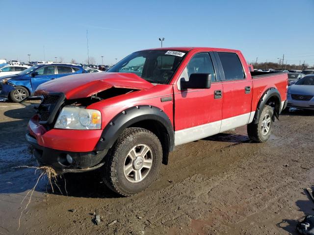 1FTPW14506KC77107 - 2006 FORD F150 SUPERCREW RED photo 1
