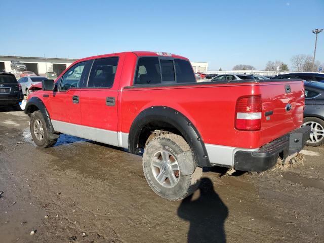 1FTPW14506KC77107 - 2006 FORD F150 SUPERCREW RED photo 2