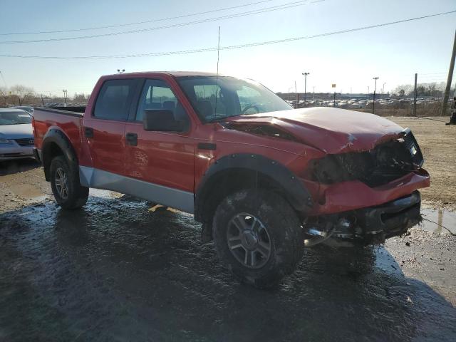 1FTPW14506KC77107 - 2006 FORD F150 SUPERCREW RED photo 4