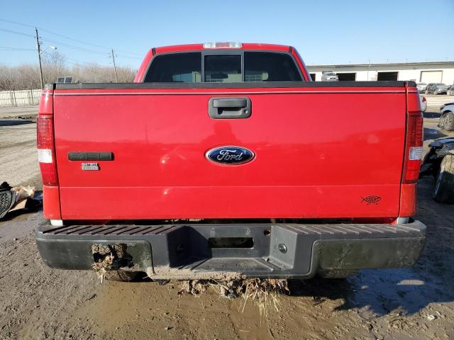 1FTPW14506KC77107 - 2006 FORD F150 SUPERCREW RED photo 6