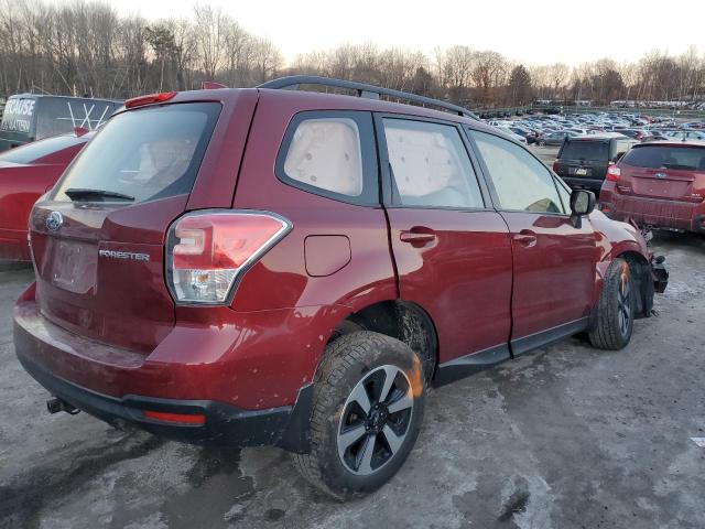 JF2SJABC6JH488443 - 2018 SUBARU FORESTER 2.5I BURGUNDY photo 3