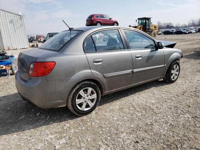 KNADH4A37B6930839 - 2011 KIA RIO BASE GRAY photo 3