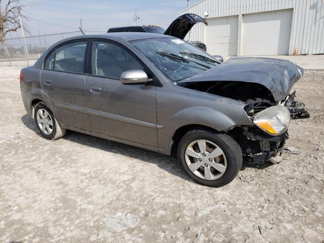 KNADH4A37B6930839 - 2011 KIA RIO BASE GRAY photo 4