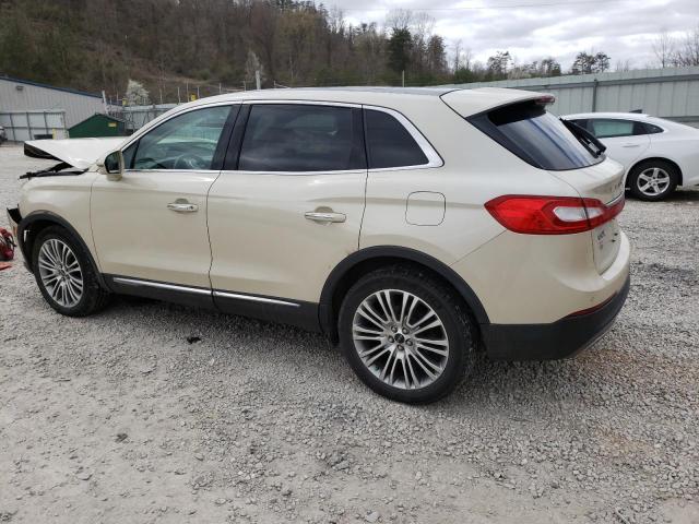 2LMPJ8LRXJBL14730 - 2018 LINCOLN MKX RESERVE Կրեմագույն լուսանկար 2