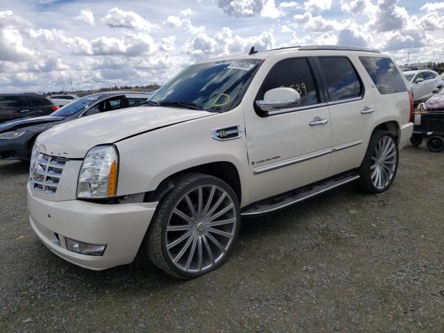 1GYFK43509R219207 - 2009 CADILLAC ESCALADE HYBRID WHITE photo 1