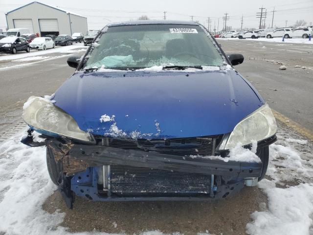 1HGES163X4L008314 - 2004 HONDA CIVIC DX VP BLUE photo 5