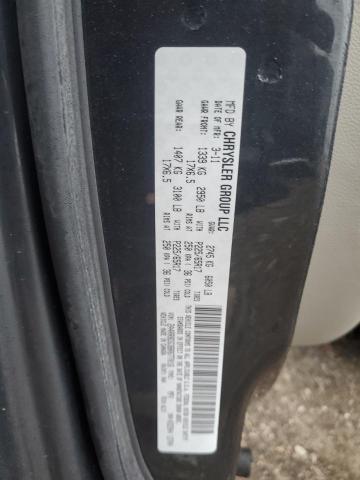 2A4RR8DG3BR677016 - 2011 CHRYSLER TOWN & COU TOURING L BLACK photo 13