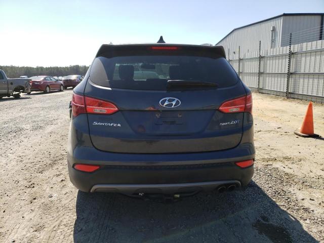 5XYZU3LA0EG213596 - 2014 HYUNDAI SANTA FE S BLUE photo 6