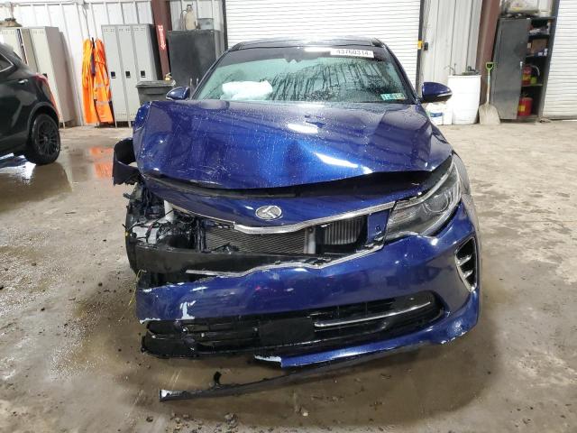 5XXGV4L22GG031117 - 2016 KIA OPTIMA SXL BLUE photo 5