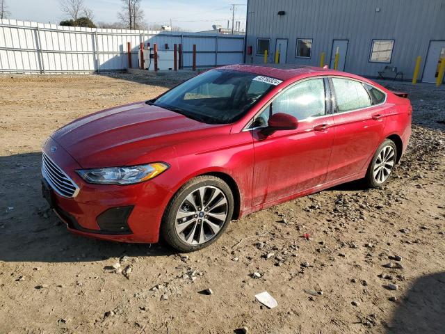 3FA6P0T99LR163093 - 2020 FORD FUSION SE RED photo 1